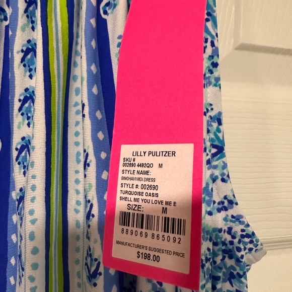 NWT Lilly Pulitzer Bingham Midi Dress Size Medium - Picture 11 of 16